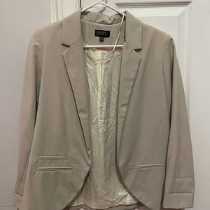 Topshop Cream Blazer - Womens US 6